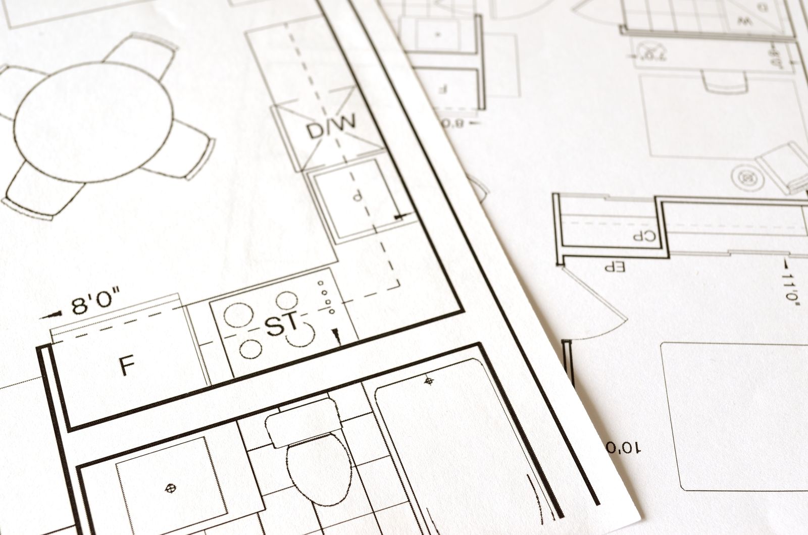 Architectural floor plan for a multi-unit residential property